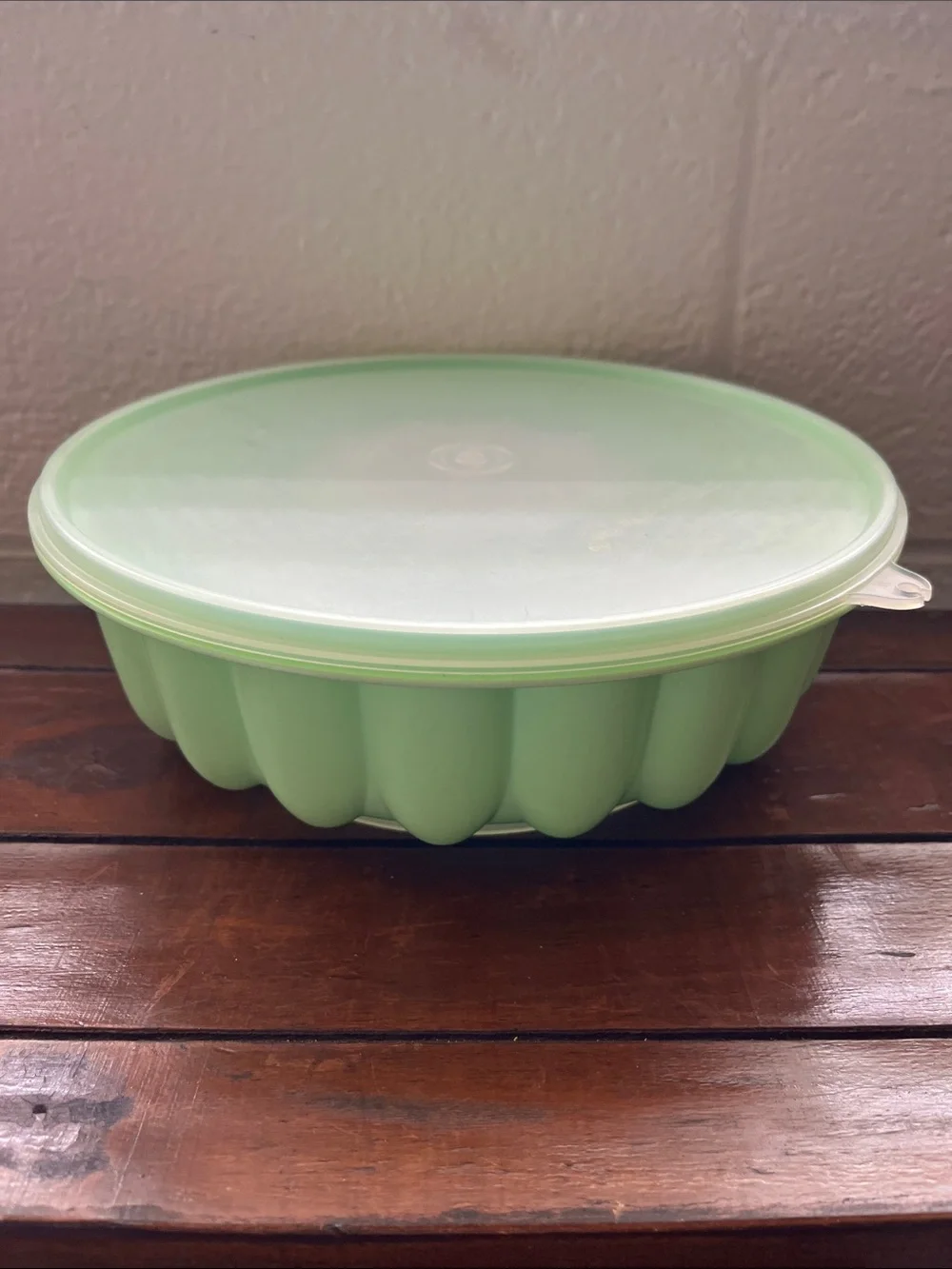 Vintage Jel-N-Serve Mold Tupperware Mint Green 3 Pieces